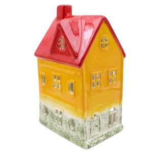 Décoration intérieure personnalisée évider sculpté <span class=keywords><strong>photophore</strong></span> bougeoir rétro en céramique de couleur vive lanterne nordique pour <span class=keywords><strong>maison</strong></span> - Product Image 1