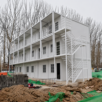 Maison modulaire préfabriquée durable à 3 étages, conteneur mobile, dortoir, bureau, immeuble d'appartements, design moderne, livraison rapide