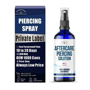 Oem ODM nước muối vết thương rửa phun Y Tế cấp vô trùng Giải pháp cho piercing chăm sóc sau và Viện trợ đầu tiên nhà máy bán buôn - Product Image 1