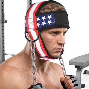 Harnais de tête en cuir et néoprène pour la musculation, l'haltérophilie, l'entraînement, le fitness, équipement de sécurité robuste, doux et antidérapant - Product Image 1