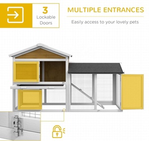 Cage de luxe pour animaux de course en plein air, poulailler et lapin pour élevage de lapins, fournitures pour petits animaux - Product Image 2