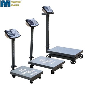 Balance électronique numérique de 400 kg avec écran LED | Plateforme personnalisable OEM/ODM pour pesage avec roues | Balance mobile - Product Image 5