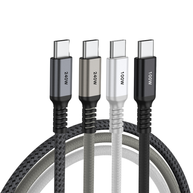 UNIEAN Factory Wholesale 3M USB-C 5A Fast Charging Cable 480Mbps 100W/240W Type-C Nylon Jacket for iPhone Barcode Scanner Car