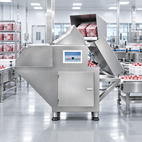 Machine à découper la viande congelée, équipement industriel de découpe de viande pour le traitement des blocs de bœuf, de porc et de poulet