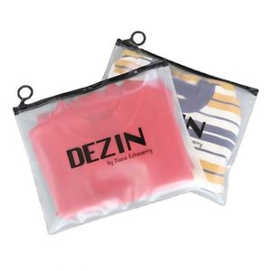 Biodegradable Kraft Paper EVA Recycle Bags With Zipper <b>PVC</b> Zip Pouch Packaging Frosted Zip Lock Plastic Zipper Bags - Product Image 1