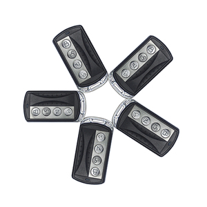 CHJ CHJ-165BM 433MHz <span class=keywords><strong>Rolling</strong></span> <span class=keywords><strong>Code</strong></span> 4-Kanal Garagentor-Fernbedienung mit 8 DIP-Schaltern 30m Reichweite AAA-Batterie - Product Image 2