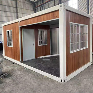 Appartement conteneur pliable et détachable de luxe à trois chambres, à construction rapide, préfabriqué, design personnalisé, écologique, en panneaux sandwich - Product Image 2