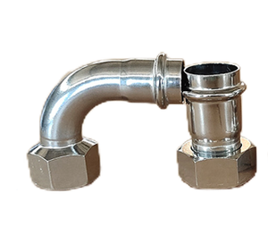 تركيب ضغط من نوع MV بوصلات كوع 90 درجة-SS304 لتركيبات الغاز الطبيعي - Product Image 3