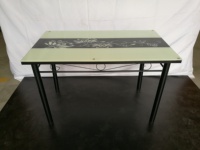 Métal et verre table à manger ensemble pour meubles de salle à manger avec chaise de salle à manger 6 pièces ou 4 pièces