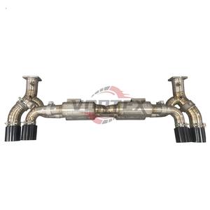 Sistema de Escape Catback con Válvulas de Titanio Grado 5 VORTEX para Porsche 911 991.2 Turbo S, Acabado Azul Quemado de 1.2 mm, Garantía de 24 Meses, Fácil Instalación - Product Image 2