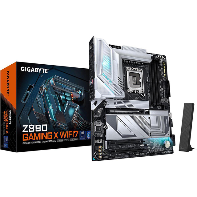 GIGABYTE Z890 GAMING X WIFI7 Ultra Core (Series 2) LGA 1851, ATX, DDR5, 4x M.2, PCIe 5.0, USB4, WIFI7, 2.5GbE LAN, EZ-Latch