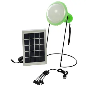 Linterna Solar LED con mando a distancia, 2W, cargador móvil