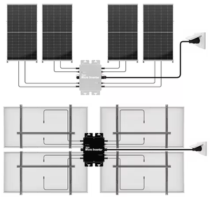 <span class=keywords><strong>Micro</strong></span> onduleur <span class=keywords><strong>300W</strong></span>-2KW en silicium polycristallin monocristallin système connecté au réseau contrôleur MPPT montage au sol usage domestique - Product Image 2
