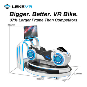Simulateur de moto de réalité virtuelle LEKE VR pour parc d'attractions, centre commercial, salle d'arcade, course moto 9D avec mouvements - Product Image 2