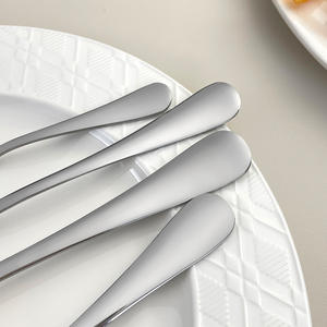 Juego de cucharas de cena de acero inoxidable 410, cubiertos pulidos con espejo, cucharas de mesa, sopa, postre, cucharas de café - Product Image 3