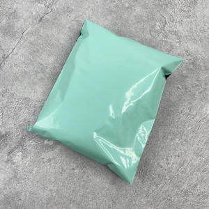 Custom Printed Logo Light Green Plastic Packaging Shipping Poly Mailer Postage Polymailer Mailing Bags for Clothes - Product Image 3