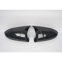 Coque de rétroviseur style klaxon pour Hyundai Tucson 2021-2025, en ABS noir brillant/aspect carbone, avec adhésif 3M, garniture de coque de rétroviseur latéral