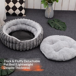 Cama para Mascotas de Terciopelo con Doble Raya, Cama Grande para Perros, Alfombra para Mascotas Transpirable y Cálida de Alta Calidad para Todas las Estaciones, Suministros para Mascotas - Product Image 3
