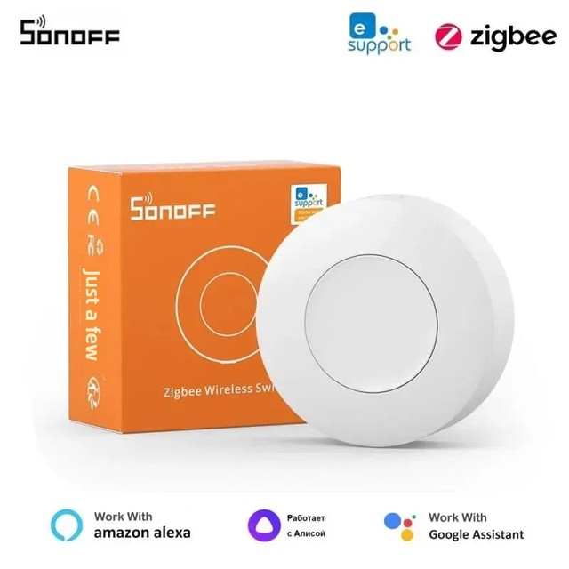 Sonoff Zigbee Wireless Switch Smart Button SNZB-01P for Home Automation Remote Scene Controller EWeLink APP Alexa Home Assistant