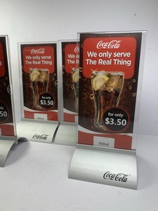 Soportes Metálicos para Carteles de Menú de <span class=keywords><strong>Coca</strong></span>-<span class=keywords><strong>Cola</strong></span>, 9 Pulgadas, 4 Unidades - Product Image 3