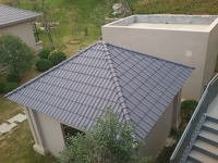 Tuile en résine ASA de conception espagnole Tuile en pvc Feuille de toiture en plastique
