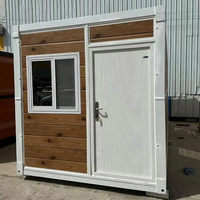 Petite maison mobile modulaire de 20 pieds portable pliable et pliable maison conteneur préfabriquée avec toilettes à bas prix