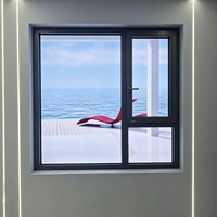 Ventana Abatible de Aluminio con Triple Acristalamiento y Mosquitera