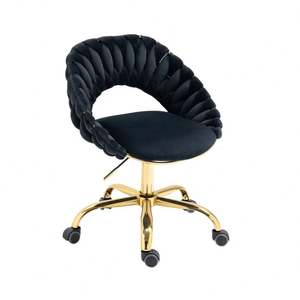 Modern Design <b>Velvet</b> Swivel Beauty <b>Chair</b> Hot-Selling Household Bedroom Dressing <b>Chair</b> With Metal Material for Foreign Trade - Product Image 2