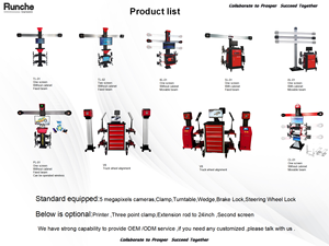 Máquina de Alineación de Ruedas 3D China Runche CL-01 con Elevador de 2 Postes, Pantalla LED y Software de Alineación 3D, Tolerancia de Precisión 0.01 - Product Image 6