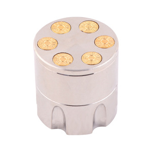Wholesale <strong>Bullet</strong> 30mm Zinc Alloy Portable Dry Spice Crusher Tobbaco Custom Logo <strong>Grinder</strong> for Smoking - Product Image 3