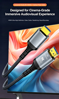 Câble HDMI Fibre Optique 8K UHD Haute Vitesse, Cordon Optique HDMI Mâle-Mâle, Câble HDMI Optique Actif pour TV, Home Cinéma, Projecteur