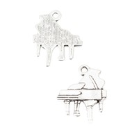 Aksen Instrumen Musik dari Paduan Seng Berbentuk Grand Piano untuk Hadiah Ulang Tahun Pianis