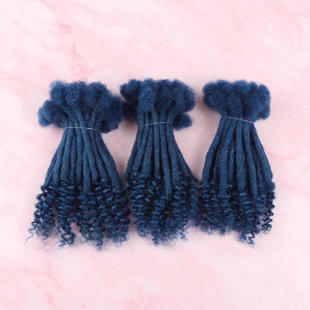 human hair dreadlock extensions with curly ends