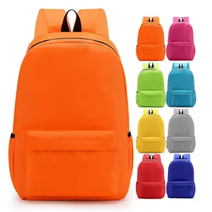 Most Popular Orange Stylish Durable Water Resistance Polyester Comfortable Girl Ladies Kids Backpack School Bag for Daily