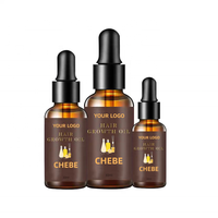 Huile Capillaire Naturelle Pure Chebe à Succès pour la Croissance des Cheveux, à l'Huile d'Argan, pour Cheveux Secs, Bouclés et Abîmés, Végane, Nourrissante, Réparatrice, Protection de la Couleur, Anti-Chute