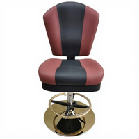 Vente à chaud de sièges pivotants modernes en cuir synthétique orange chaise de casino de luxe VIP barre de maison réglable salon extérieur centre commercial
