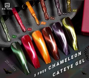 2Free Chameleon Cateye Gel Custom Wholesale Cat Eye Gel Polish 20 Colors Magnetic Nail Gel Polish Cats Jelly <span class=keywords><strong>Pastel</strong></span> Gel Set - Product Image 3