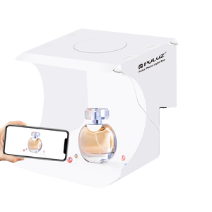 Puluz 20Cm Mini Professionele Fotostudio Lichtbak Inclusief 2 Led Panelen Opvouwbare Draagbare Met 2 Kleuren Achtergronden - Product Image 1