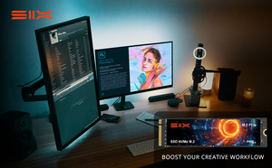 SIX X7400 Pro 노트북 M.2 PCIe 4.0 X4 NVMe SSD 1TB 대용량 내장 3D TLC 7357MB/s 읽기 속도 6434MB/s 쓰기 속도 - Product Image 3