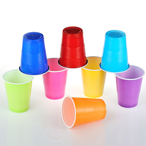 Gobelets de fête jetables en PP bicolore de qualité alimentaire, gobelets pour boissons, gobelets de jeu, vente en gros - Product Image 3