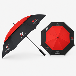 Custom Promotional Straight Semi Automatic Polyester <b>Windproof</b> Corporate Event Giveaway Branding Merchandise golf <b>umbrella</b> - Product Image 1