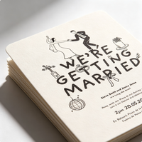 Cartes d'invitation de mariage personnalisables « Save the Date » pour la fête prénuptiale - Invitations de célébration de mariage pour les jeunes mariés