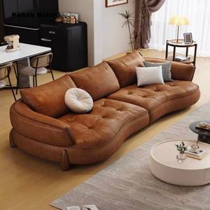 Divano Sezionale Curvo Moderno Minimalista Retrò Italiano, Set Divani Eco-Friendly in Stile Cinese, Mobili per Soggiorno - Product Image 3