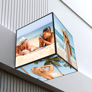 Modul Layar Panel <span class=keywords><strong>LED</strong></span> Kubus Indoor Berwarna Penuh yang Dapat Diprogram dengan Bentuk Tidak Beraturan P2.5 P2.9 P3.9 5 Sisi - Product Image 1