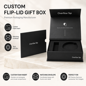 Scatola Regalo Magnetica Nera di Lusso Personalizzata con Logo, Inserto in Schiuma, Laminazione Lucida Opaca, Goffratura e Lamina Oro <span class=keywords><strong>per</strong></span> <span class=keywords><strong>Regali</strong></span> in Cartoncino - Product Image 1