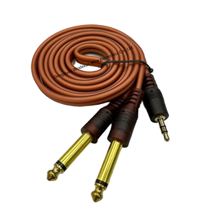 Câble audio de voiture de 1.5m double <span class=keywords><strong>RCA</strong></span> mâle à double 6.35mm 1/4 pouces mâle PVC gainé avec blindage combiné pour pièces de voiture HDTV - Product Image 6