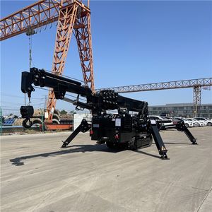 รถเครนตีนตะขาบขนาด 8 ตัน รุ่น T-039 พร้อมบูมไฮดรอลิก ฟลายจิ๊บแบบยืดหดได้ รถเครนขนาดเล็กแบบสไปเดอร์ ราคาโรงงาน - Product Image 3