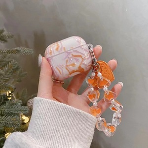 Housse de protection antidérapante en TPU souple de conception <span class=keywords><strong>orange</strong></span> mignonne pour <span class=keywords><strong>airpods</strong></span> 4 étui pour <span class=keywords><strong>Airpods</strong></span> <span class=keywords><strong>Pro</strong></span> 3 2 1 avec pendentif - Product Image 2