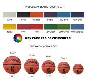 Balón de baloncesto laminado ondulado PU tamaño 5 6 7 en azul y marrón oficial logotipo en relieve personalizado - Product Image 6