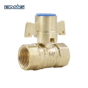Bmag OEM nhà máy 1/2 "-2" DN15 cw617n có thể khóa đồng hồ nước van chống trộm Brass khóa bóng van - Product Image 4